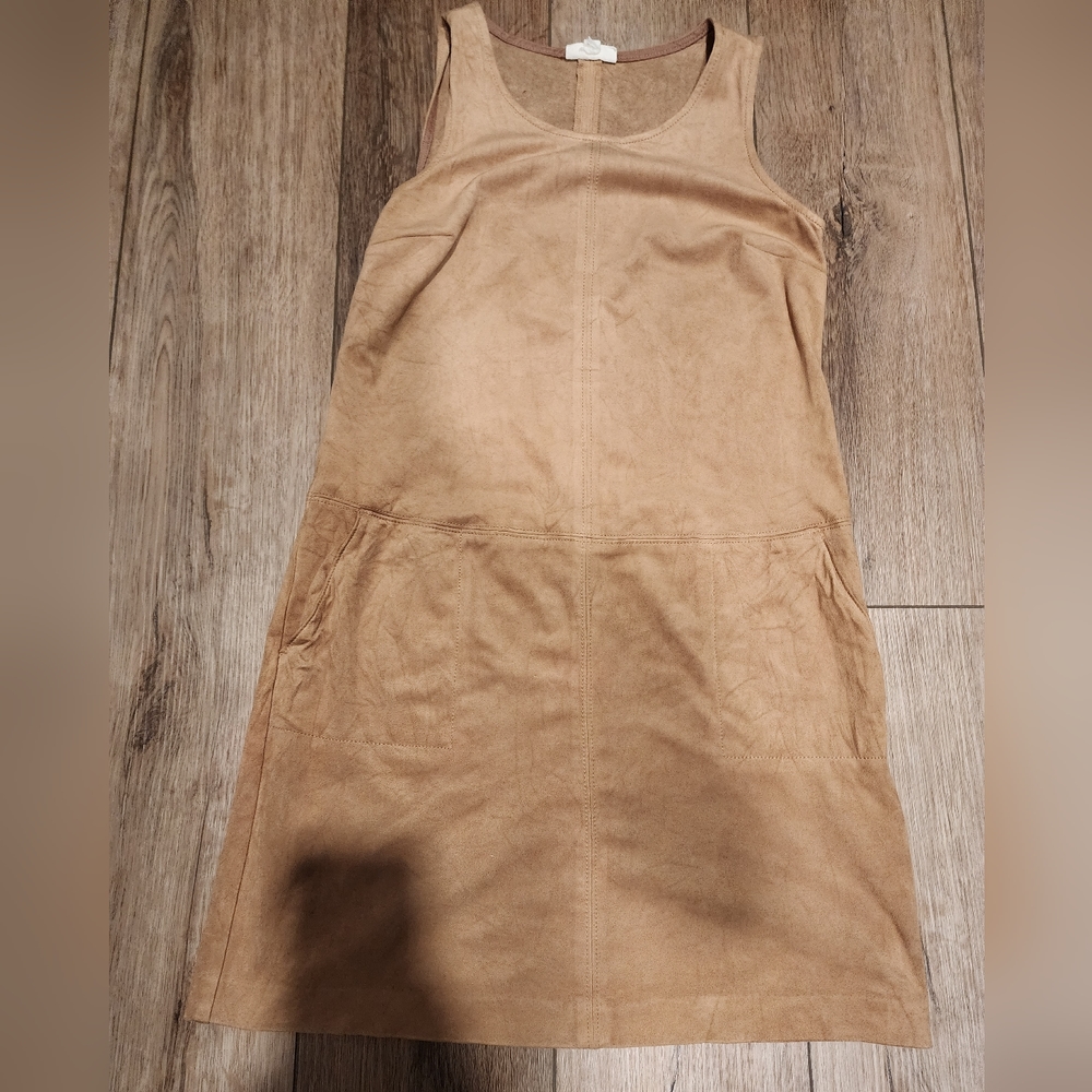 Maison Jules Faux Suede Tank Dress Sz. Small